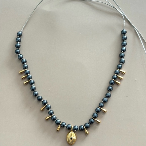 Black Hematite Cord Necklace-adjustable - Picture 6 of 6